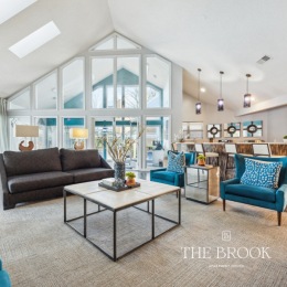 open and well lit resident lounge