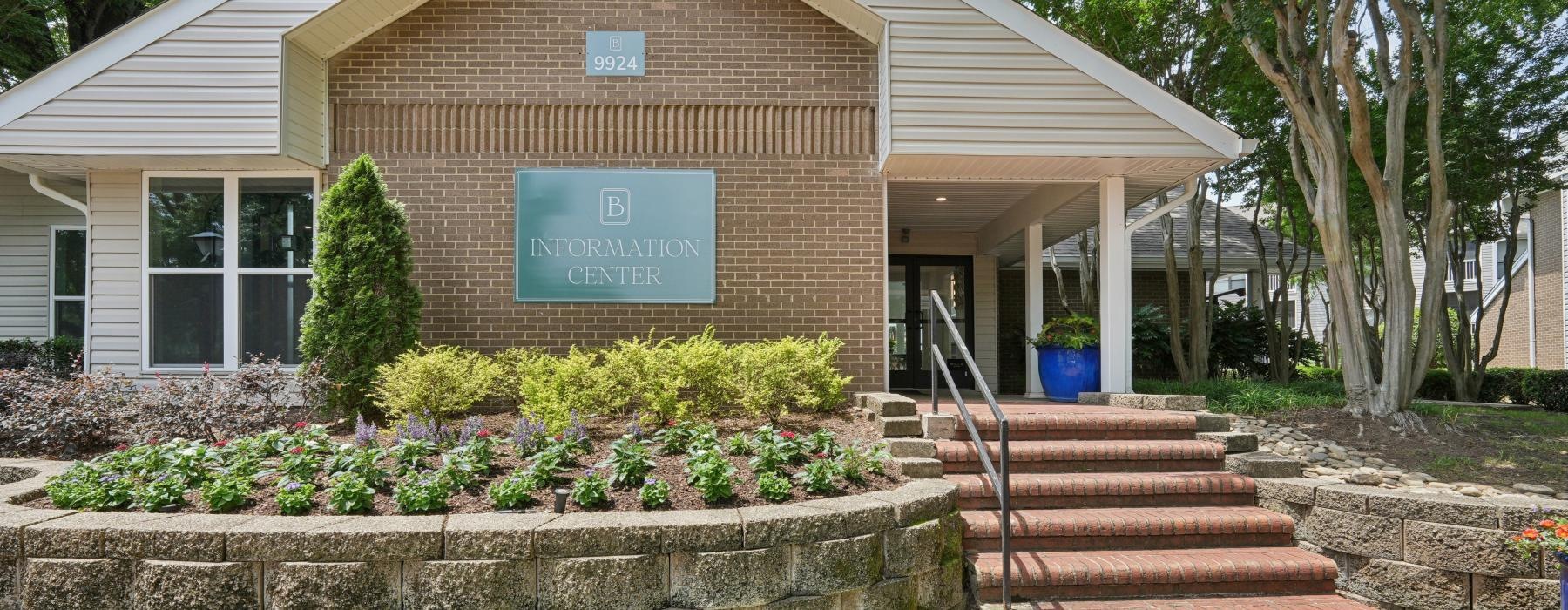 a building with a sign on the front